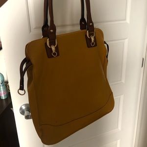 Super cute yellow mustard tote bag
